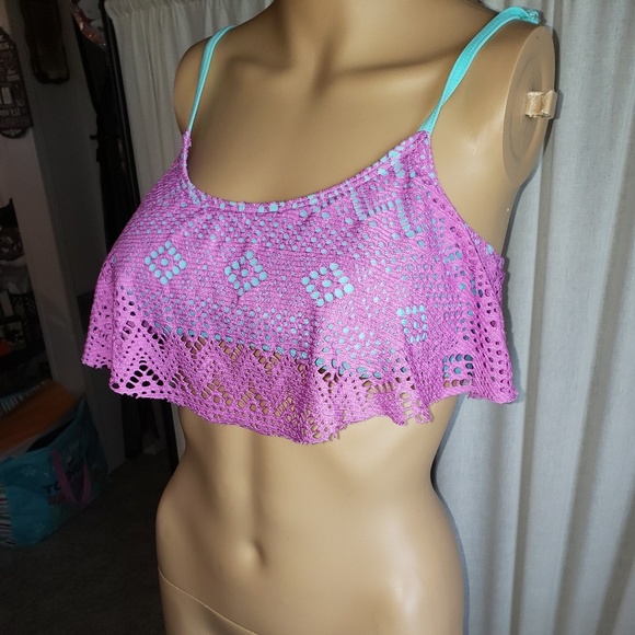 SO Other - So size medium pink/green Bikini top